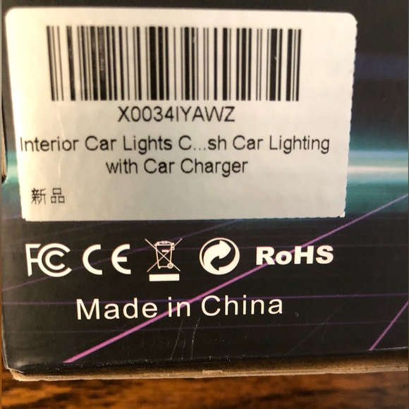 Bluetooth Car Interior Accent Lights With Car Charger New In Box - Picture 9 of 10